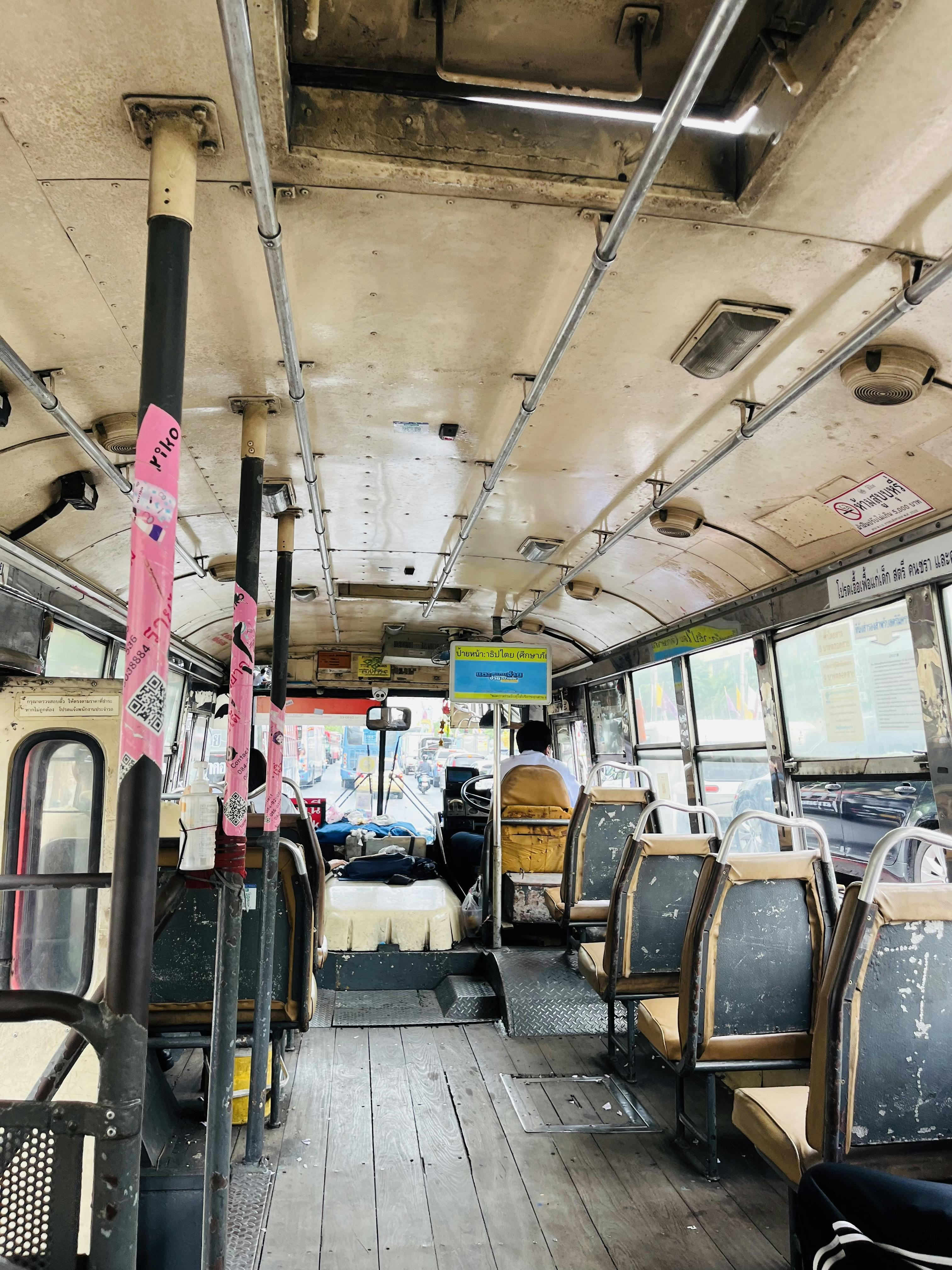 A regular bus in Bangkok