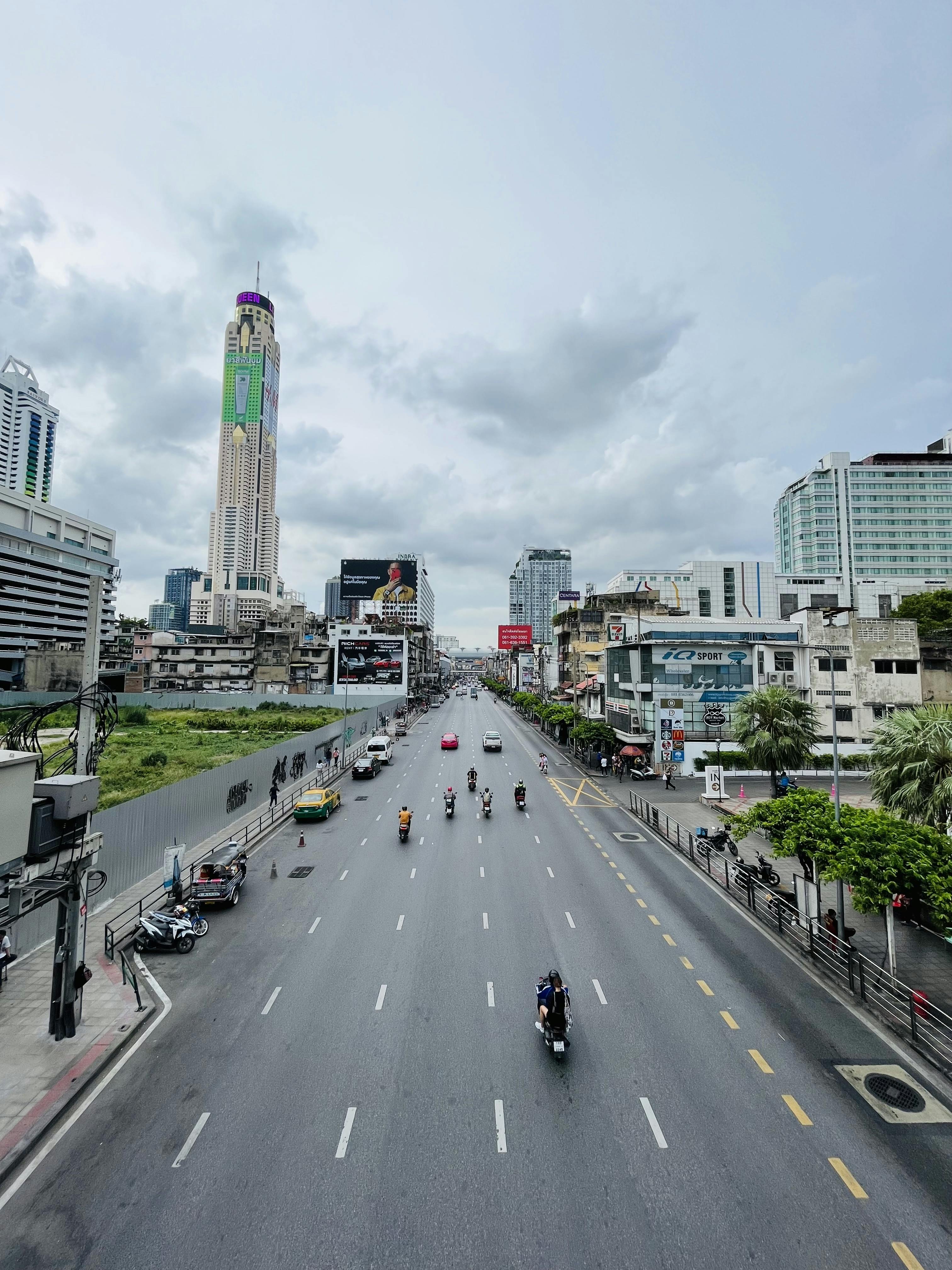 Bangkok from a skybridge