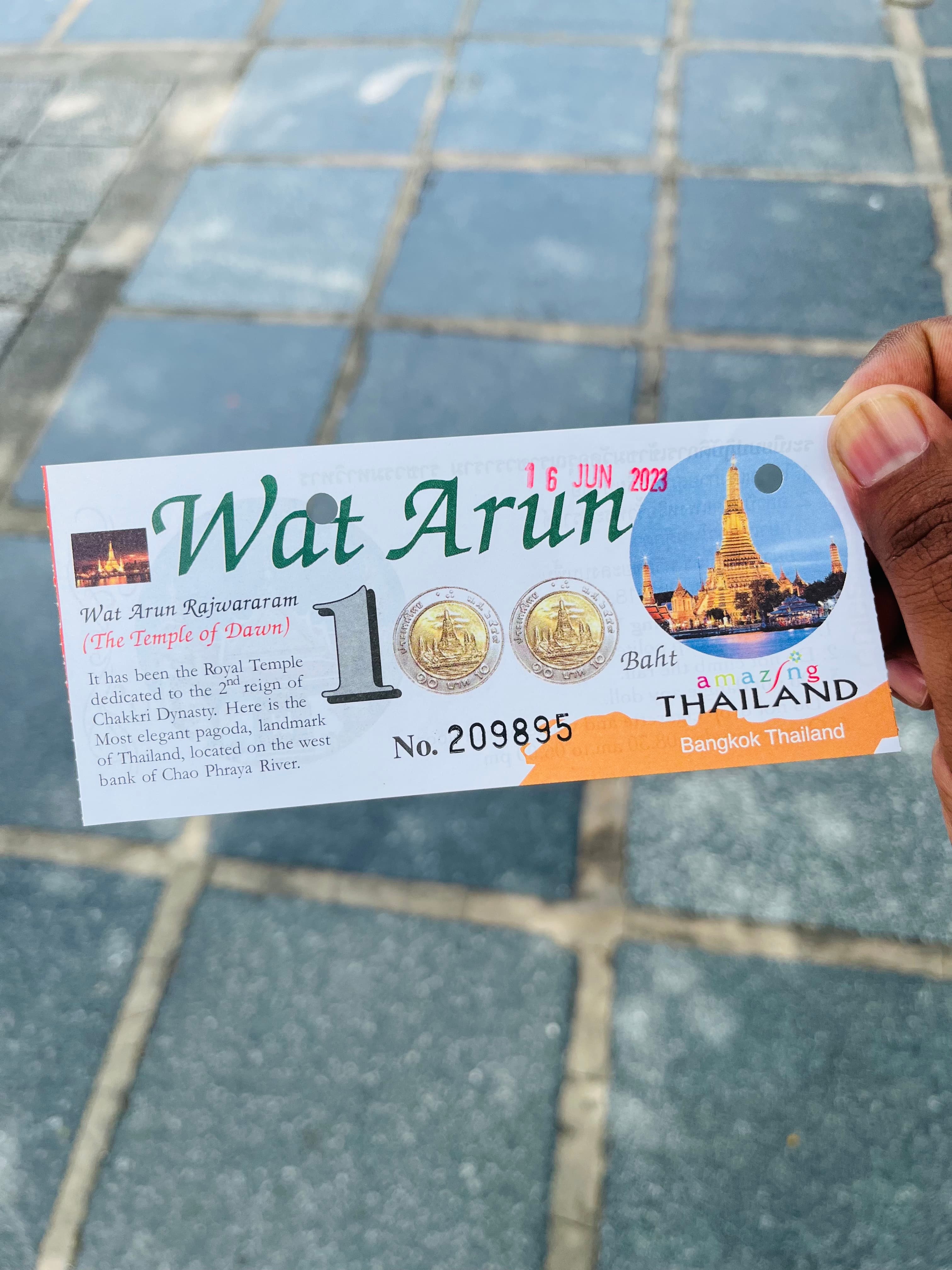 Wat Arun Entry Ticket